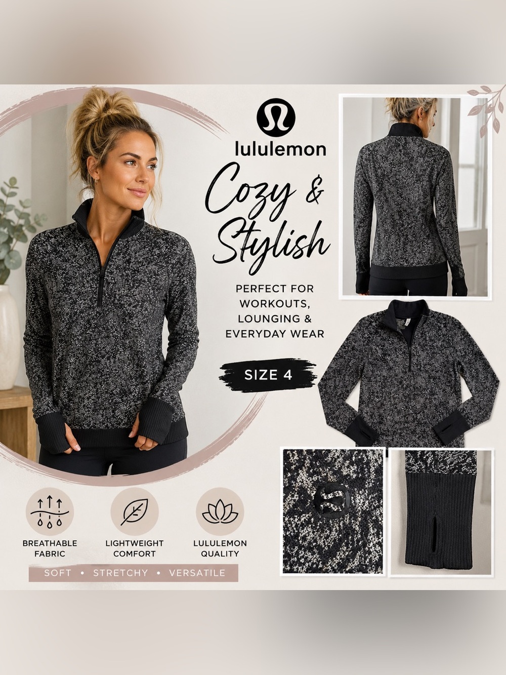 Lululemon Women's Cozy Half-Zip Pullover